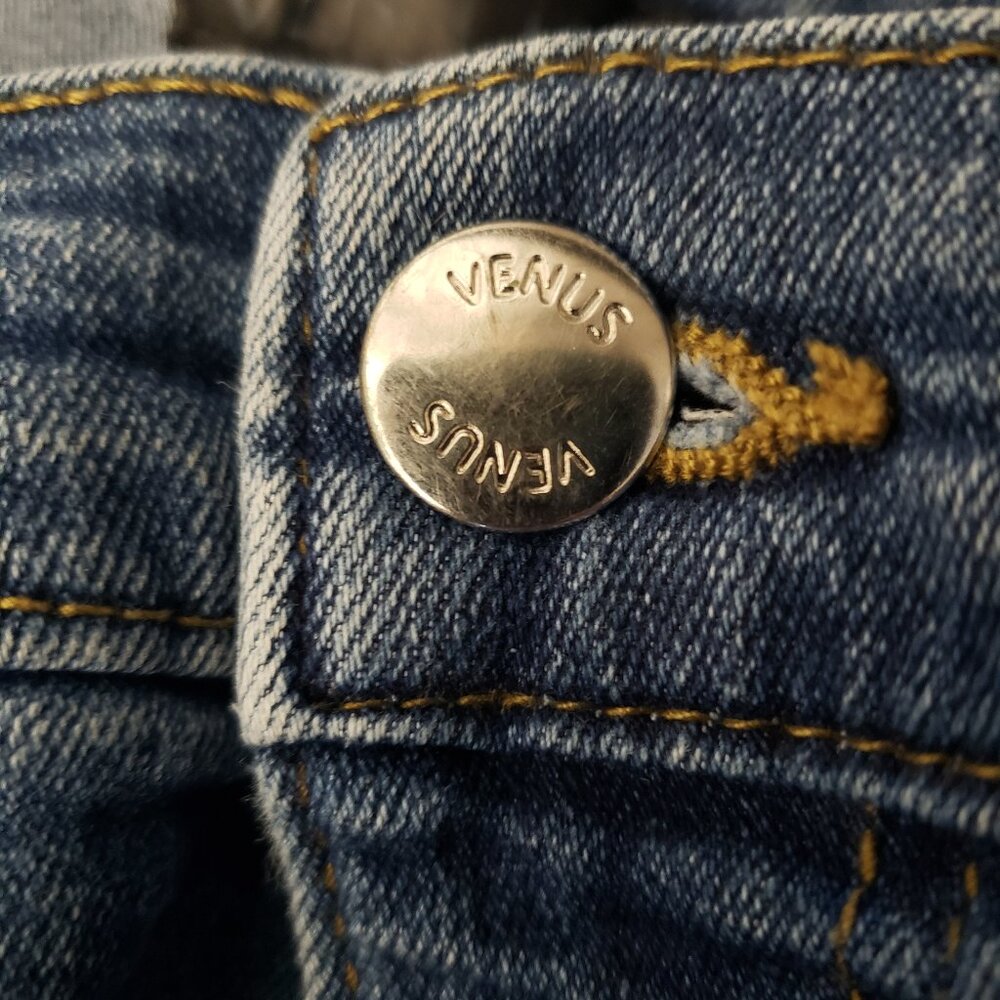 Venus Jeans Size 10 Skinny Mid Rise Blue Denim Stretch - Picture 9 of 10